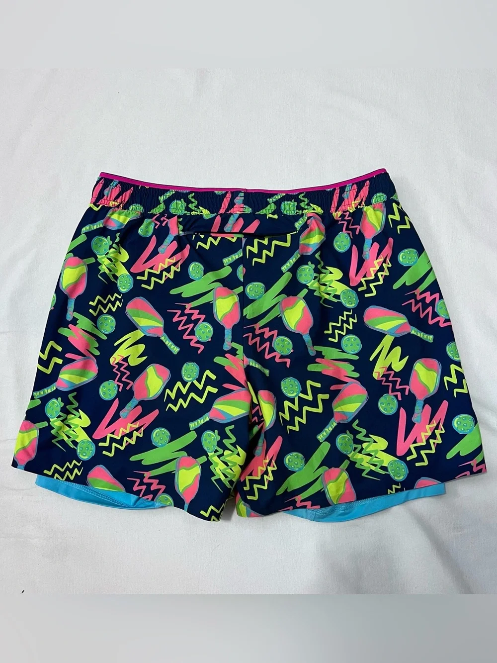 Chubbies Ultimate Training Shorts Neon Pickleball Print Lined 5.5” M